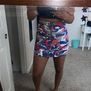 Camouflage skirt